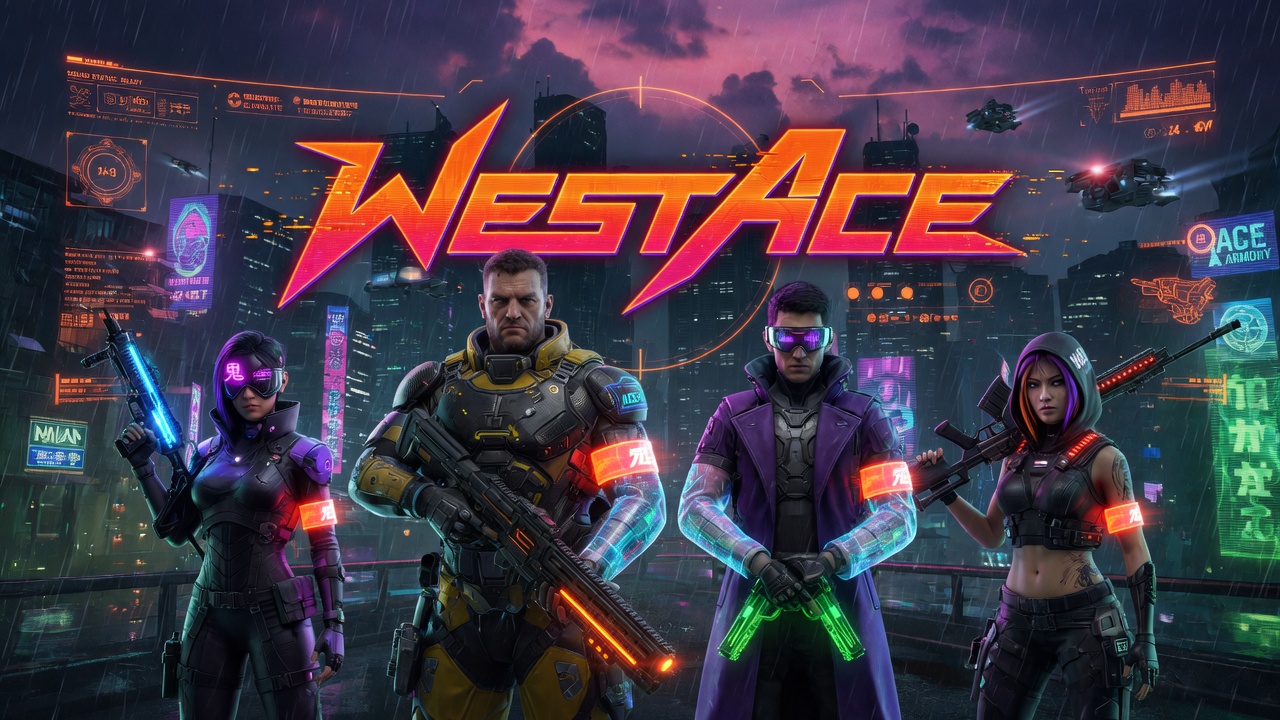 WestAce game key art with logo